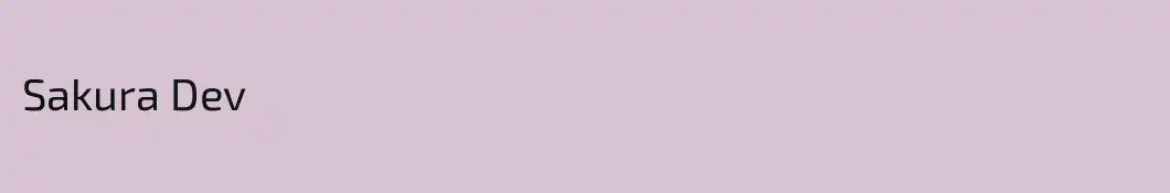 Sakura Dev